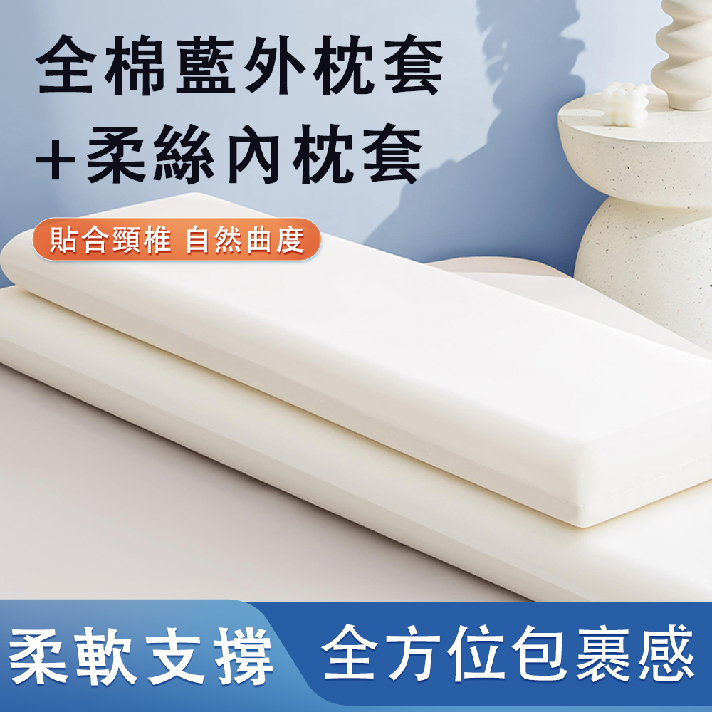 DAISHENGJIE 黛聖婕 記憶棉雙人枕 120x35x6cm低枕