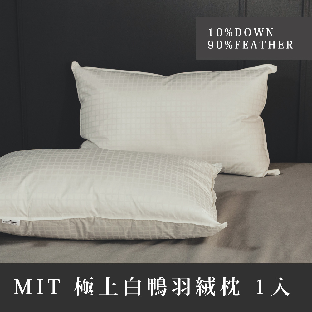 《日和賞》MIT 極上天然白鴨羽絨絨枕 (1入)