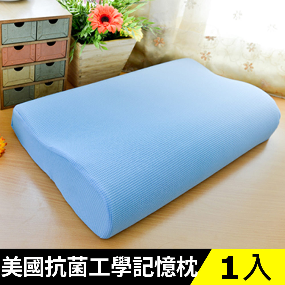 LooCa美國Microban抗菌人體工學記憶枕1入