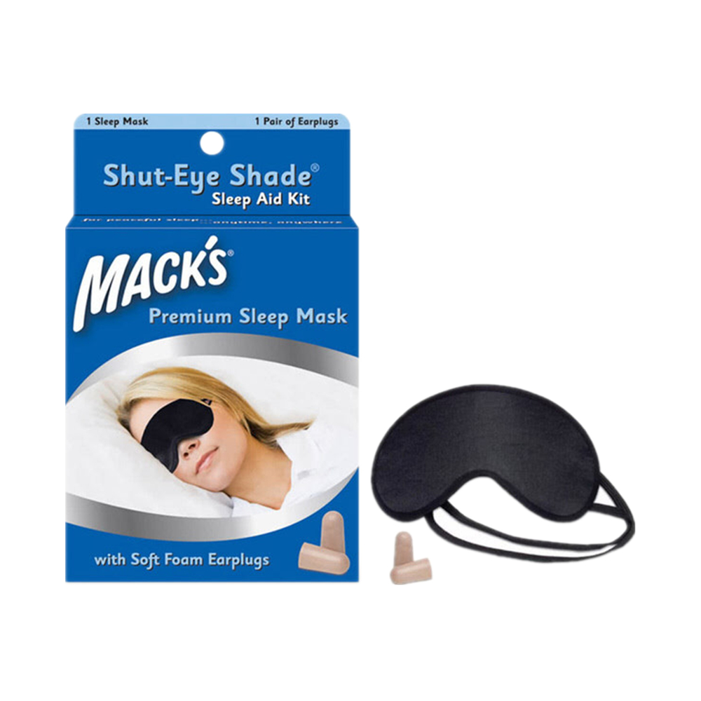 美國 Mack’s 舒適不漏光 眼罩 + 泡棉耳塞