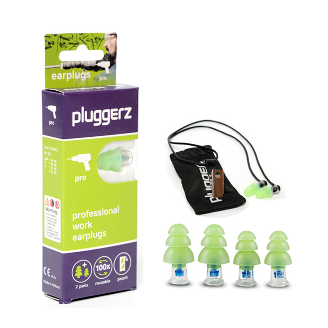 荷蘭進口 pluggerz 工作耳塞 聲音濾波器 1大1小2副裝