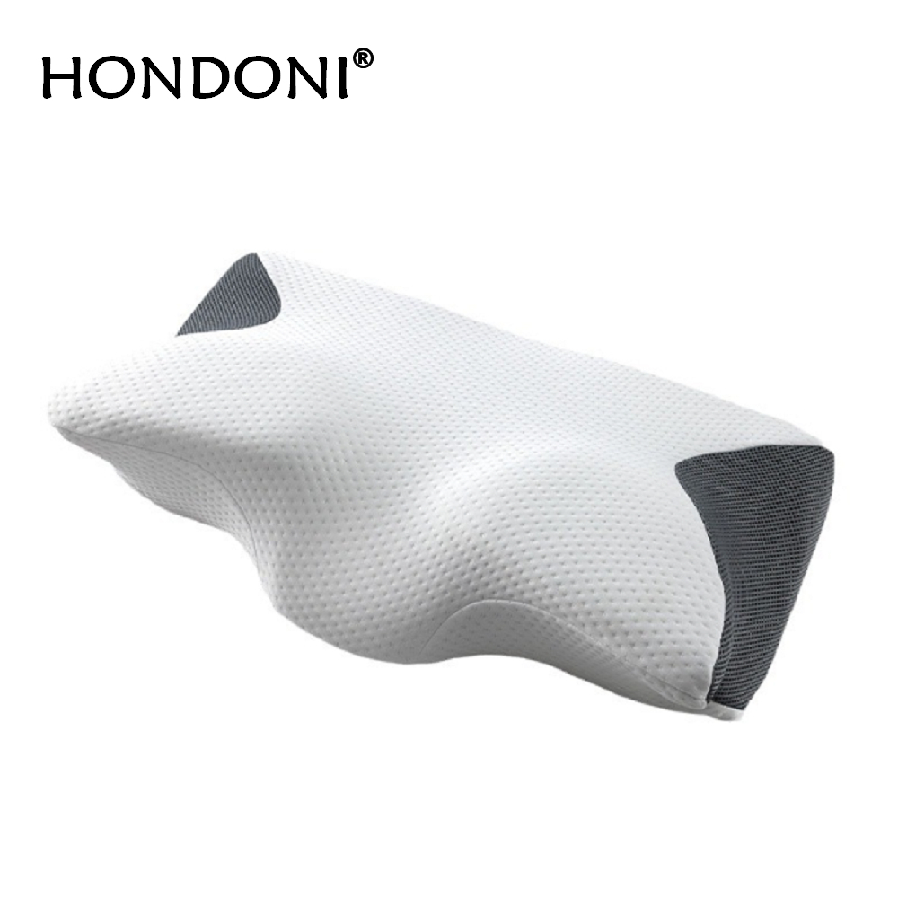 HONDONI 日式人體工學5D牛角型記憶護頸止鼾枕 (高枕無憂)Z3-BK