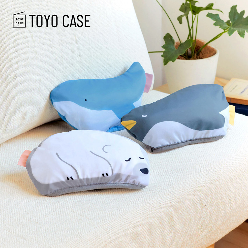 【日本TOYO CASE】動物造型涼感透氣三合一午睡枕/涼墊/涼毯-多款可選