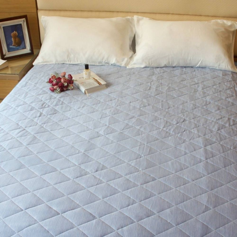 LAMINA條紋冰涼平單式保潔墊雙人