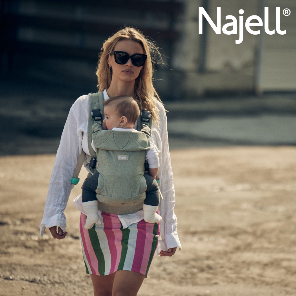 【瑞典Najell】嬰兒揹帶Original V2-大地綠