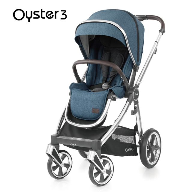 OYSTER3雙向嬰幼兒手推車-啞光藍