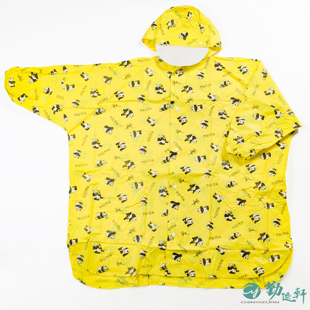 【三和牌】熊Q前開塑膠兒童雨衣 台灣團隊監製﹧黃色(原料來自台灣)