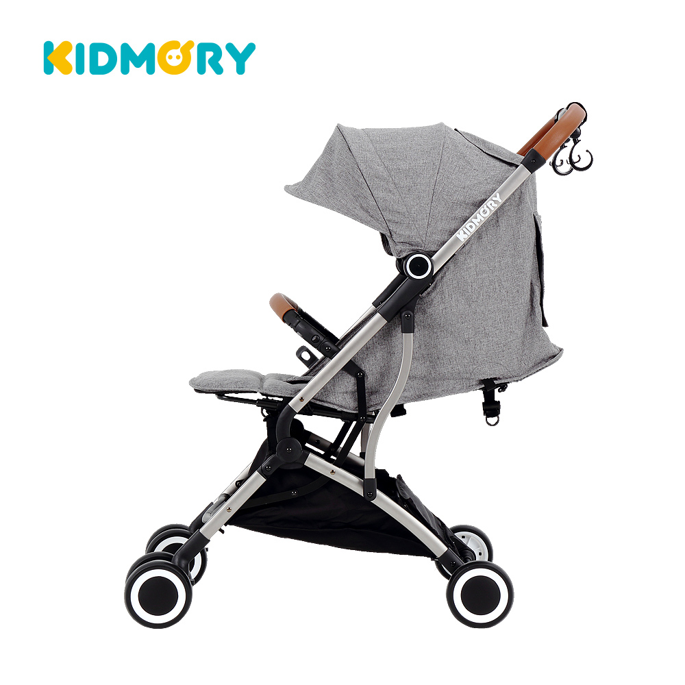 【KIDMORY】輕量秒收嬰兒推車-灰(KM-688-GY)