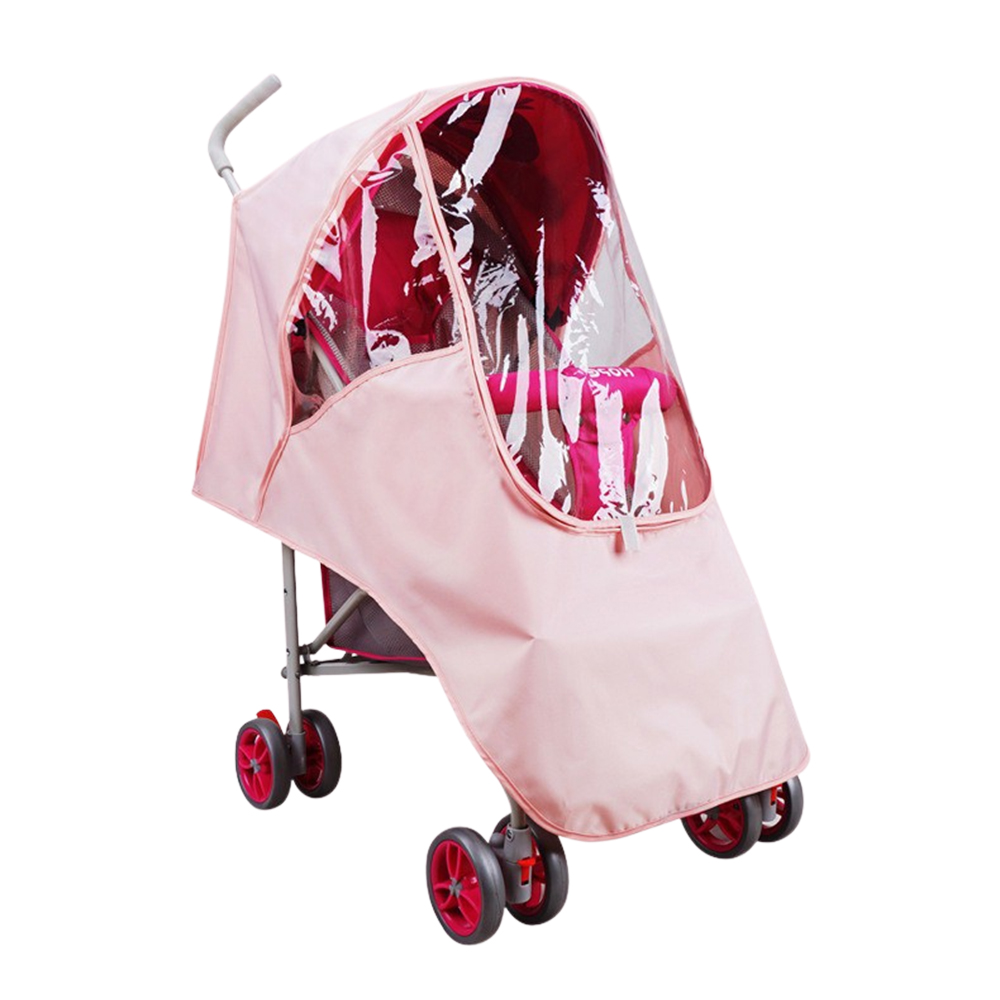 嬰兒推車雨罩 粉紅色