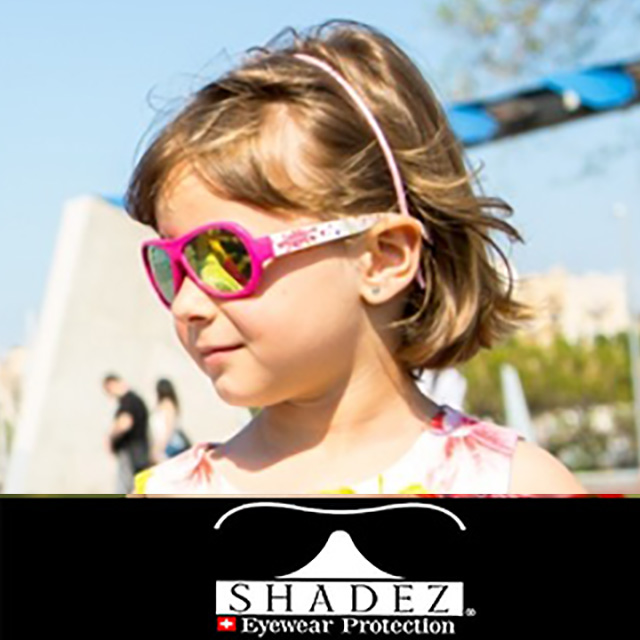 瑞士SHADEZ 兒童太陽眼鏡 桃色彩點(3-7歲)