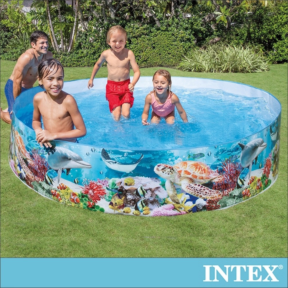 INTEX 免充氣幼童戲水游泳池244x46cm(58472)