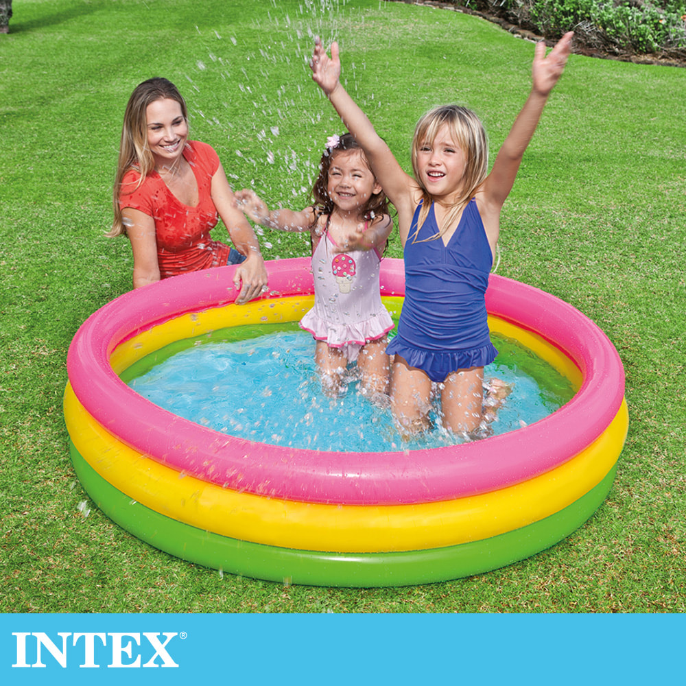 INTEX 圓型三環游泳池147x33cm(275L)適用2歲+ (57422NP)