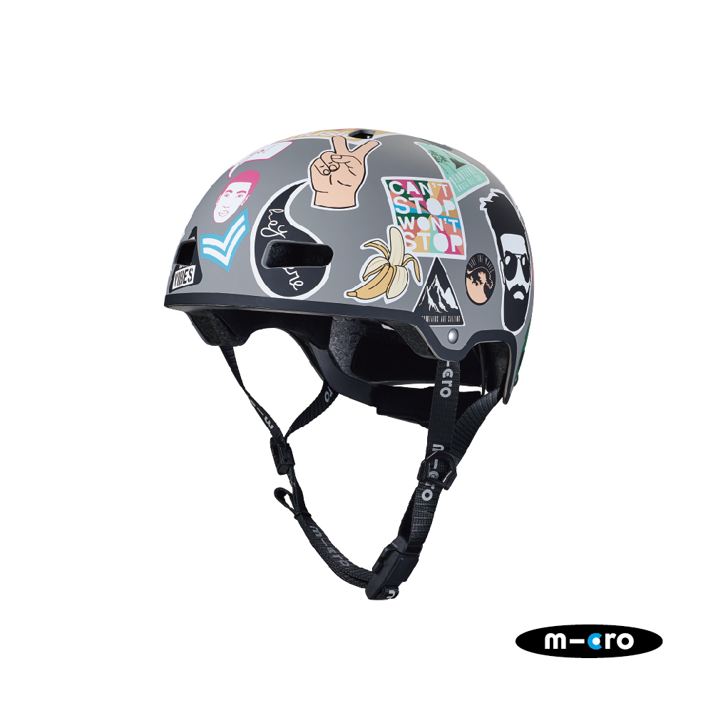 Micro Helmet 嘻哈風安全帽 LED 版本