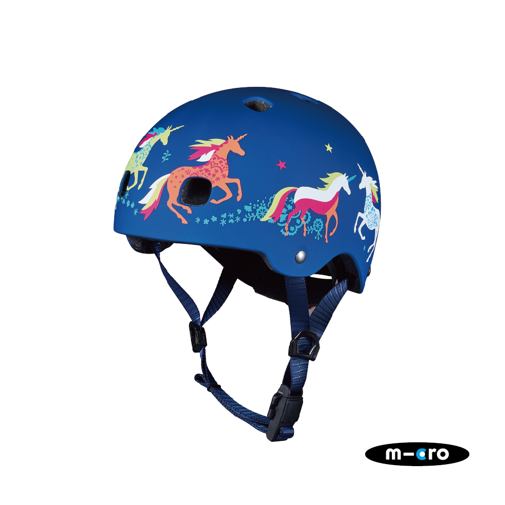 Micro Helmet 消光獨角獸安全帽 LED 版本