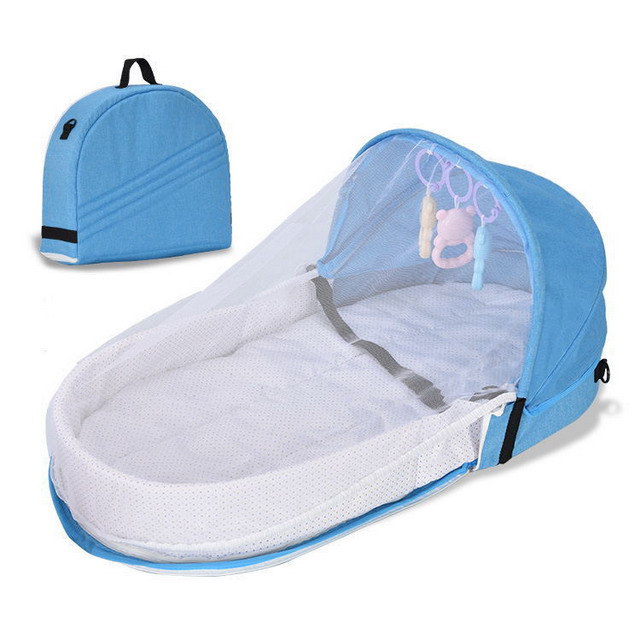升級款便捷戶外旅行防蚊折疊寶寶嬰兒床