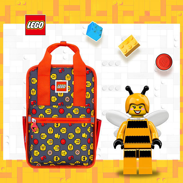 【LEGO】樂高歡樂小背包-積木表情符號紅色 20127-1932