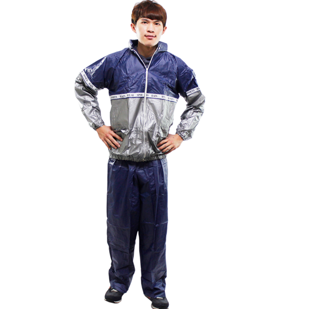 【SHUN PEN】高彈性 二件式休閒風雨衣