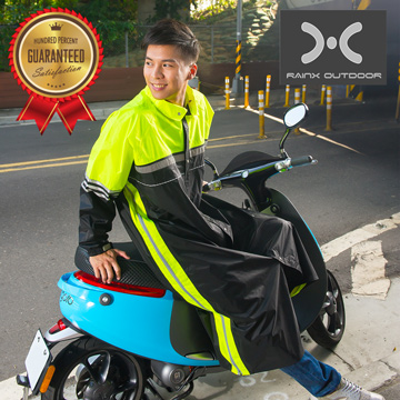 RainX 超潑水加大側開連身式防風雨衣(螢光黃/黑)RX-1105