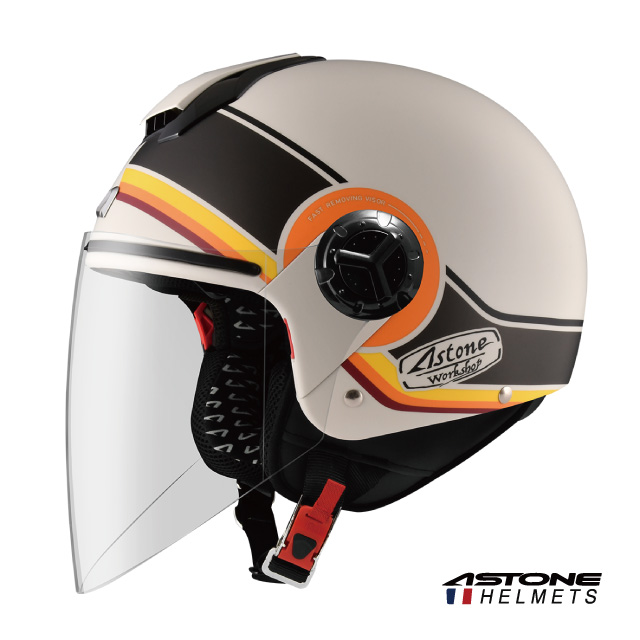 【ASTONE】CJ500 LL12 半罩式安全帽 加長型鏡片 內藏墨鏡