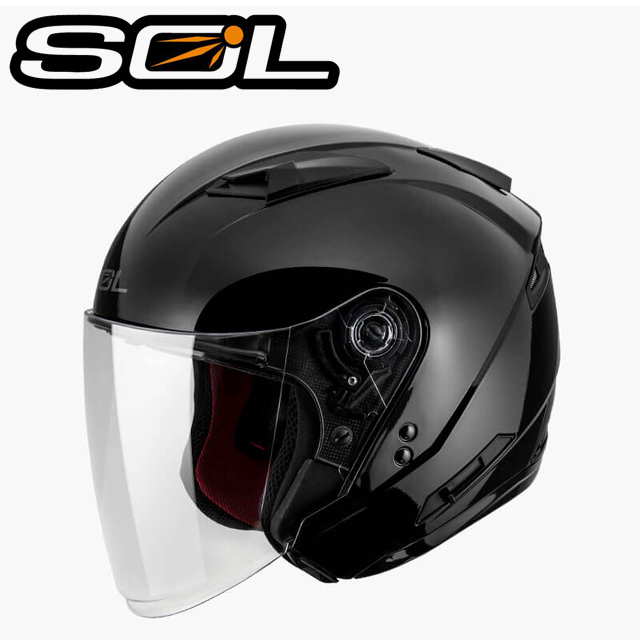 【SOL SO7E SO-7E 素色 黑 安全帽 】雙層鏡片、鏡片加長版