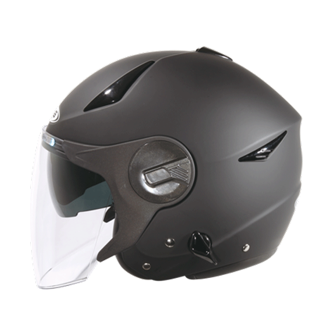 【ZEUS】ZS-612A素色(消光黑) 3/4罩安全帽
