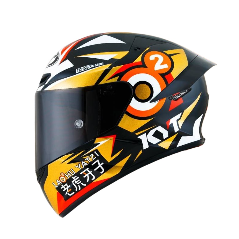 【KYT】TT-Course TTC 老虎牙子 黑/金 選手彩繪 全罩式安全帽