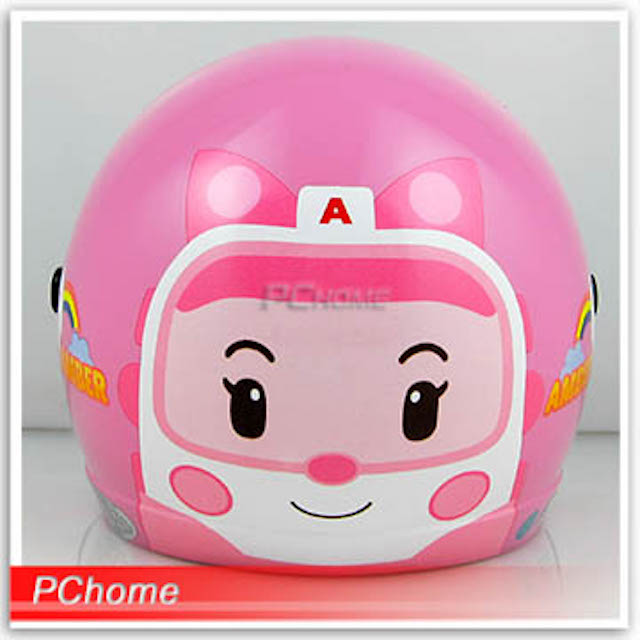 【華泰 KK－ 波力 安寶 兒童 安全帽 】粉紅、含鏡片