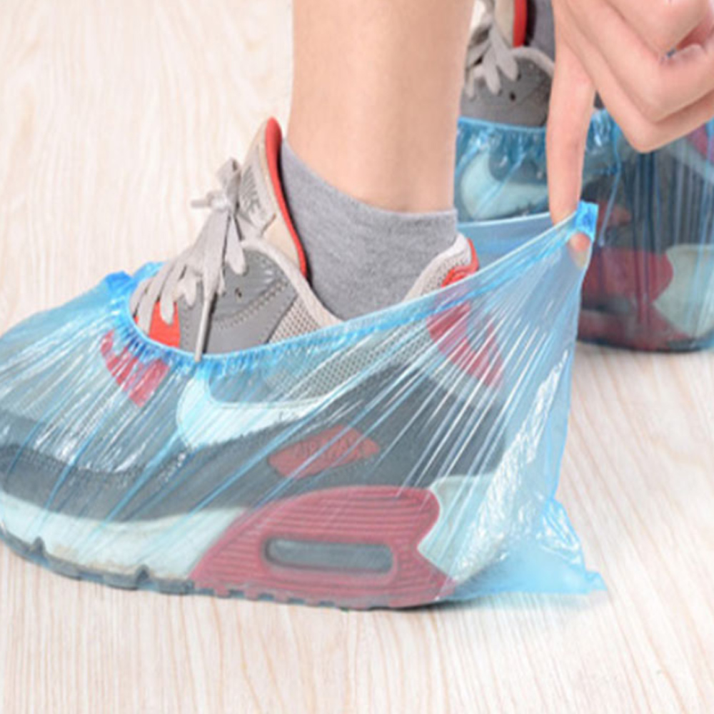 一次性通用型防水防塵環保清潔鞋套(100入)