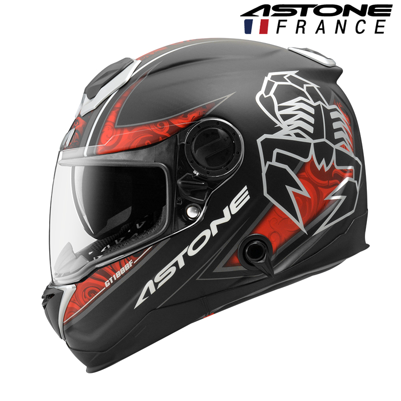 【ASTONE】GT1000F AC9 (平光碳纖/紅) 全罩式安全帽