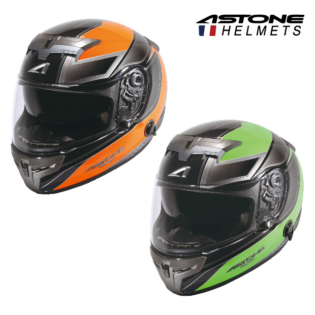 【ASTONE】GTR 素黑N19橘/N19綠 碳纖維航太材質 全罩式安全帽