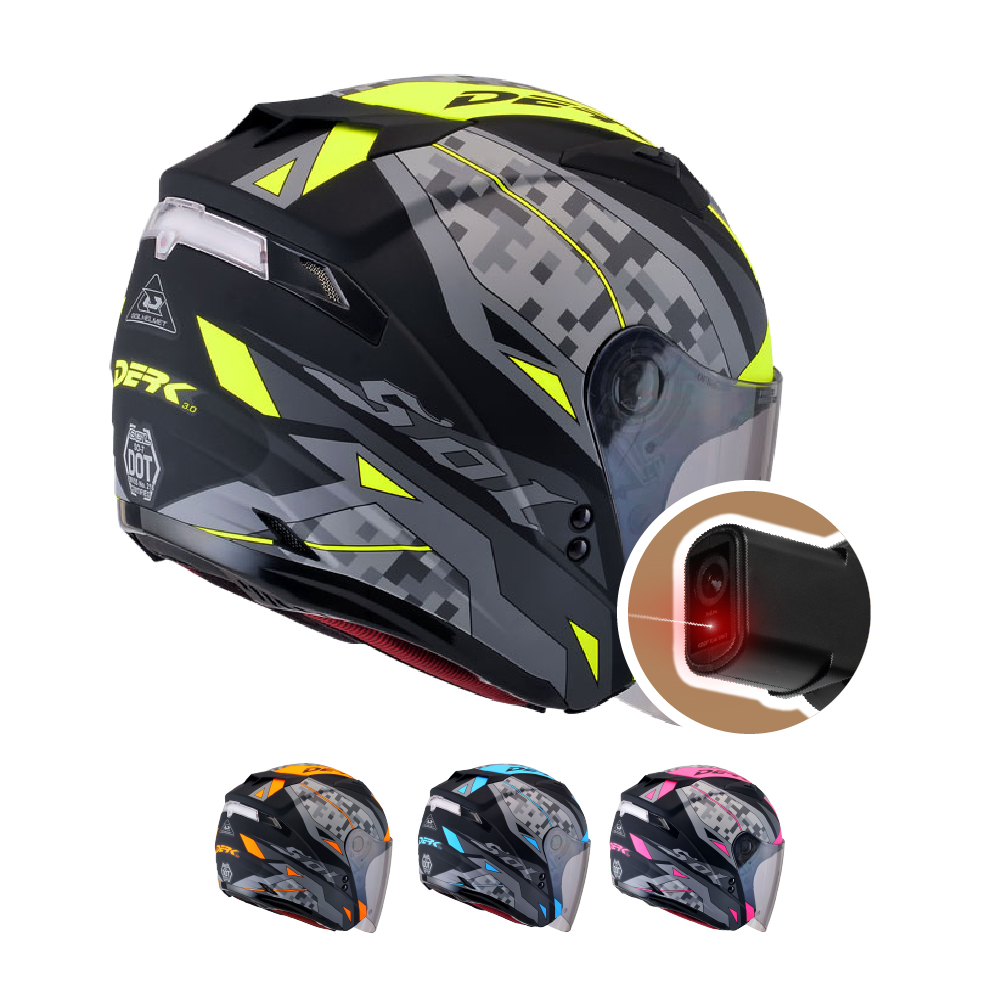 iMini iMiniDV X4C SO7 迷彩 內建式安全帽行車記錄器(SO-7 自動開關 AI智慧 高續航 防水)