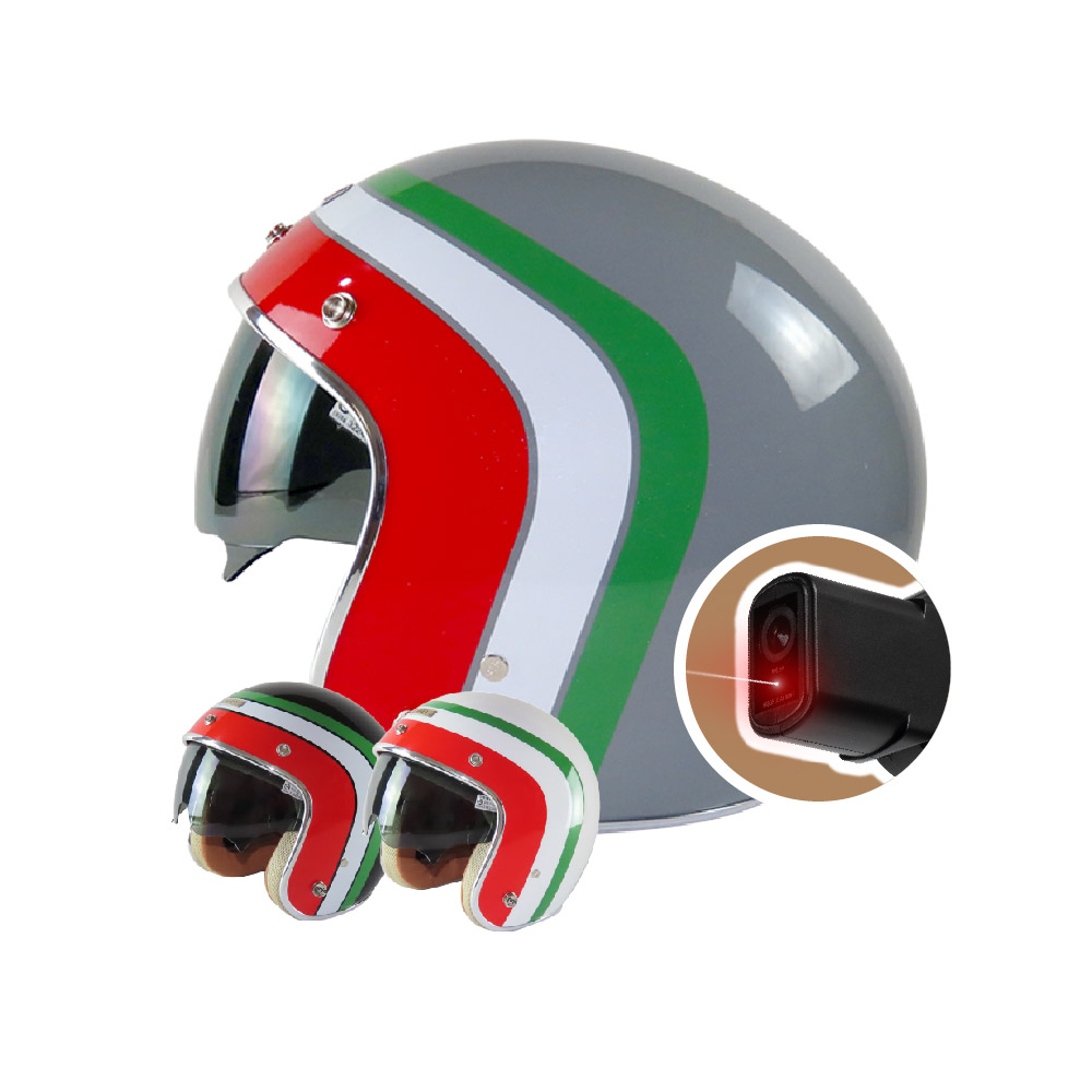 iMini iMiniDV X4C 義大利風 墨鏡 內建式安全帽行車記錄器(夜拍清晰 機車用 紀錄器 1080P 快拆)