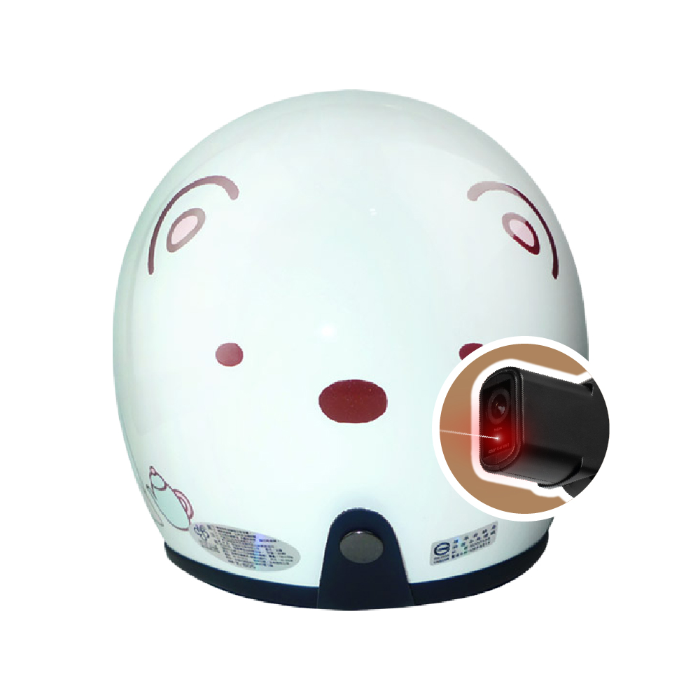 iMini iMiniDV X4C 正版授權 角落小夥伴03 內建式安全帽行車記錄器(3/4罩式 快拆 廣角 攝影機)