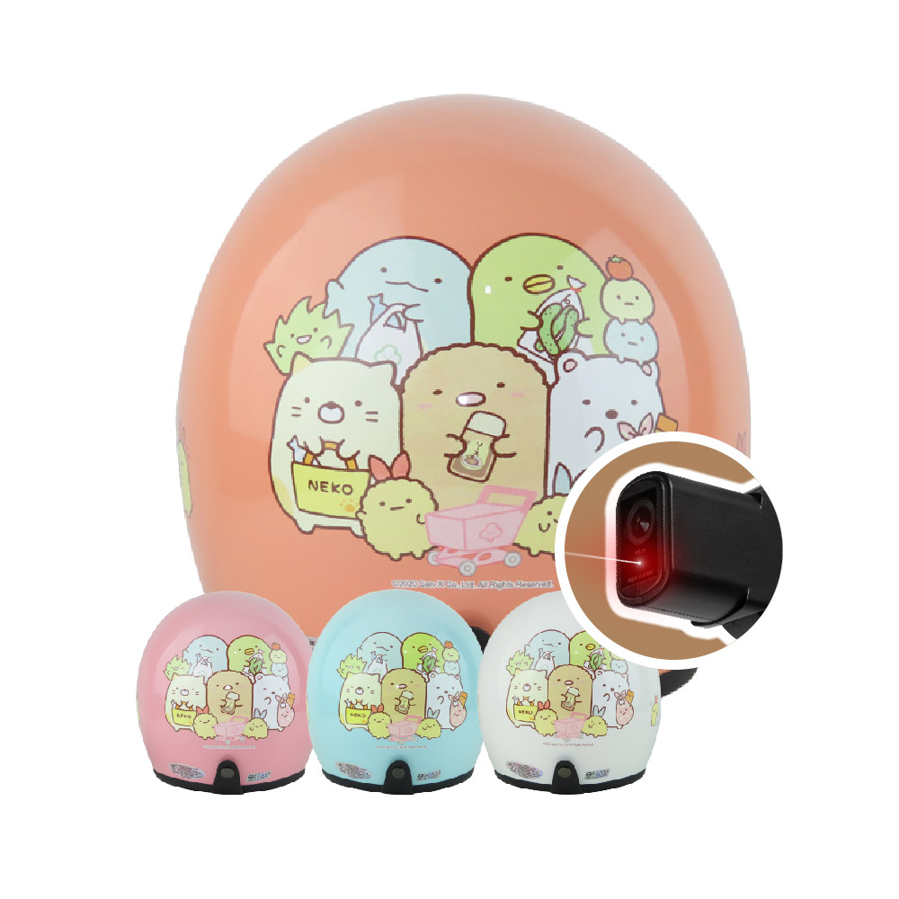 iMini iMiniDV X4C 角落小夥伴 06 內建式安全帽行車記錄器(角落生物 3/4罩式 陀螺儀 機車用品 定位)
