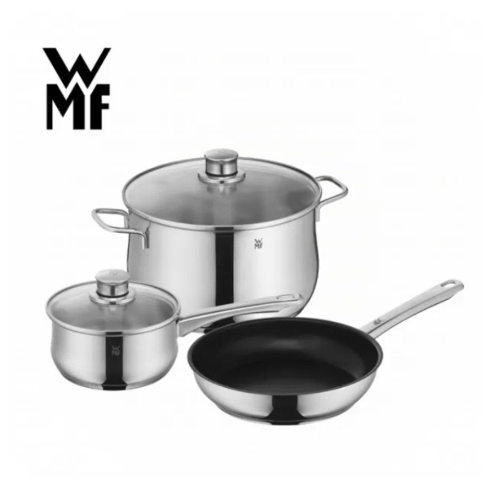 德國 WMF - DIADEM PLUS 湯鍋煎鍋三件組 (煎鍋x1+湯鍋x2)