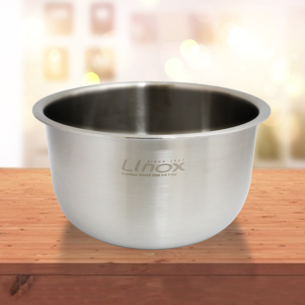 LINOX 316不鏽鋼七層複合金易潔鍋-10人份