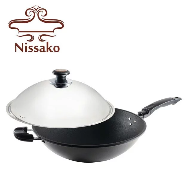 【臺灣製造】Nissako 遠紅外線陶瓷不沾鍋 36m 炒鍋