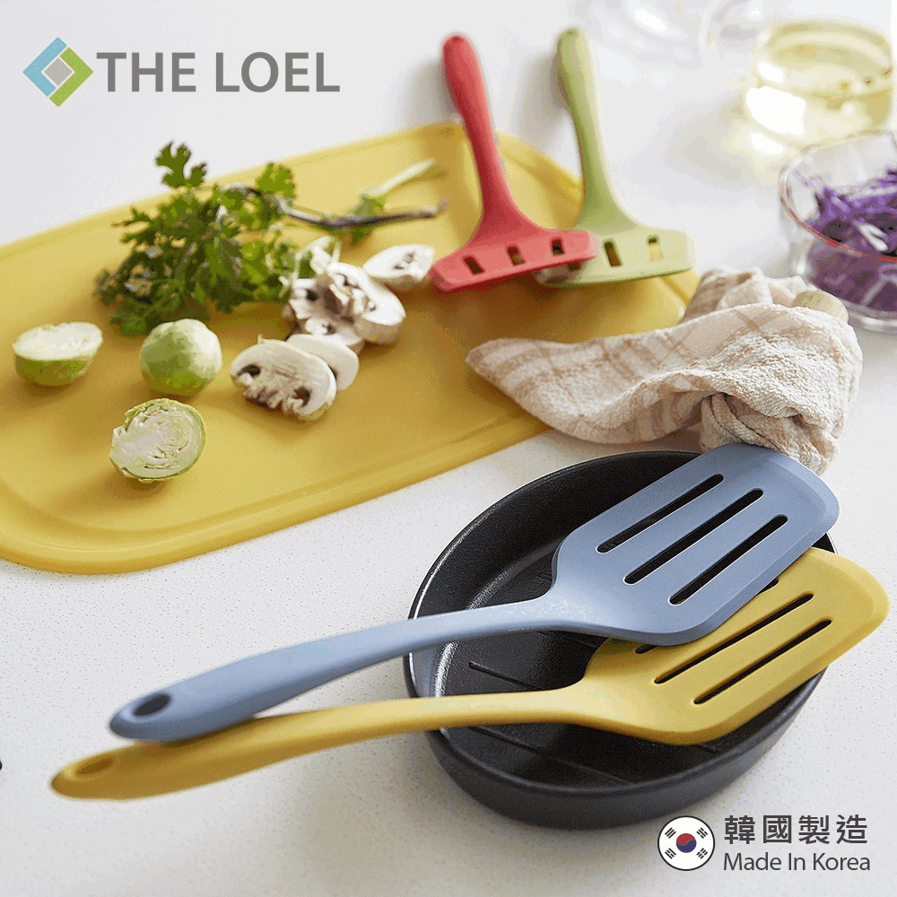 THE LOEL 耐熱矽膠鍋鏟(皇室綠/芥末黃)