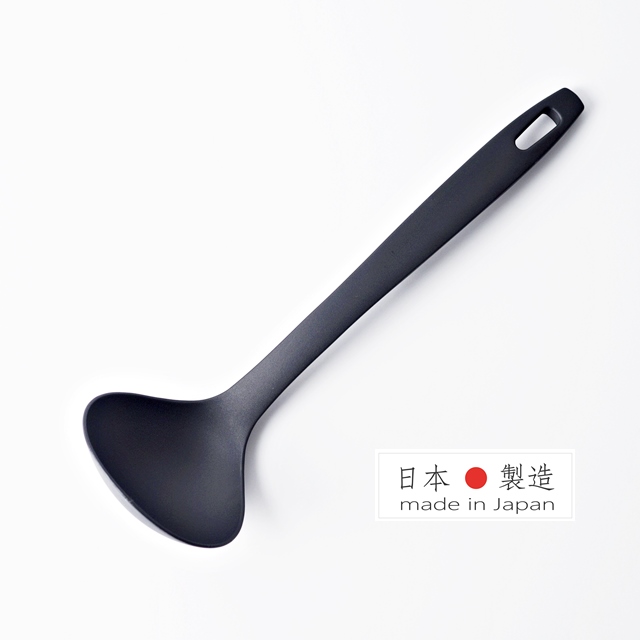 【HOME chef】日本製 不沾鍋琺瑯鍋耐熱湯勺(L)