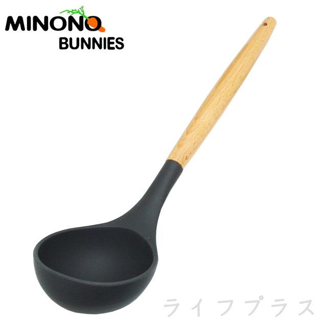 米諾諾不沾鍋櫸木矽膠湯勺