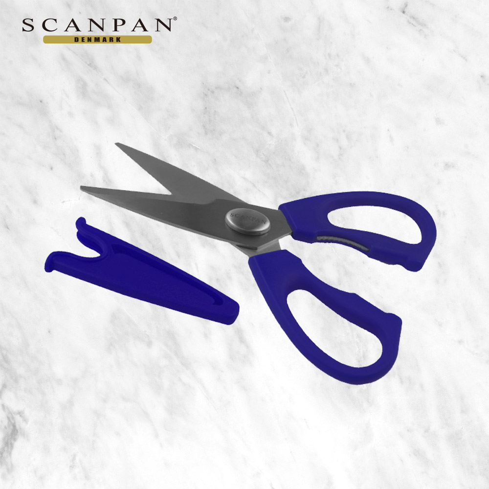 丹麥精品SCANPAN 繽紛系列 19cm廚房剪藍紫色