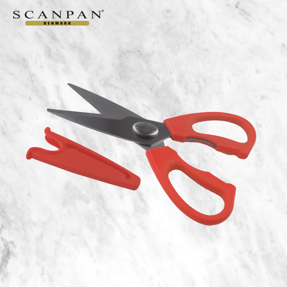 丹麥精品SCANPAN 繽紛系列 19cm廚房剪魅力紅