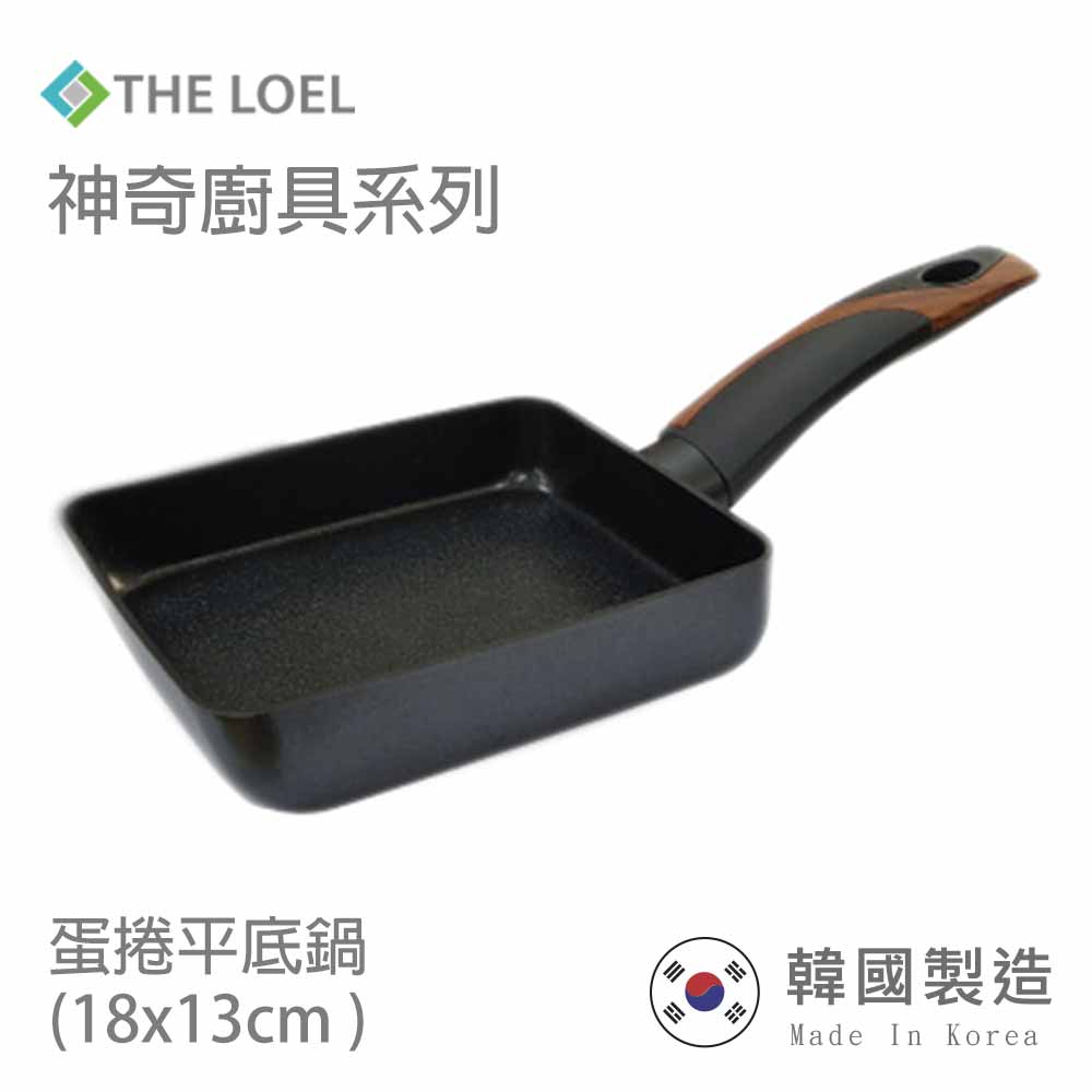 THE LOEL 日式玉子燒雞蛋捲不沾煎鍋18cm