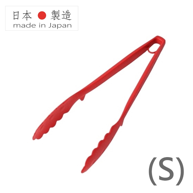 【HOME chef】日本製 不沾鍋琺瑯鍋耐熱料理夾(S) 櫻桃紅