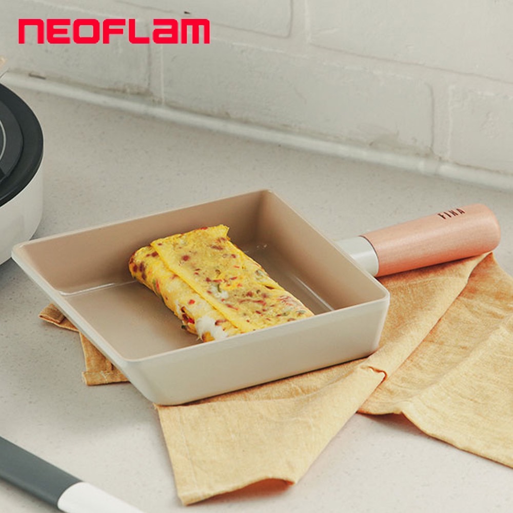 【NEOFLAM】FIKA 陶瓷塗層鍋具 15CM 玉子燒(不挑爐具/瓦斯爐電磁爐皆可用)