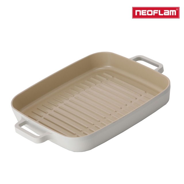 NEOFLAM FIKA系列 28cm 鑄造不沾方形烤盤(IH、電磁爐適用/可直火)