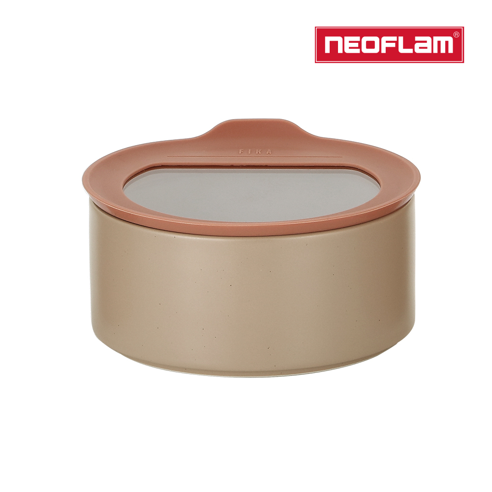 NEOFLAM FIKA ONE系列陶瓷保鮮盒-600ml(奶茶粉/FIKA色兩色任選)