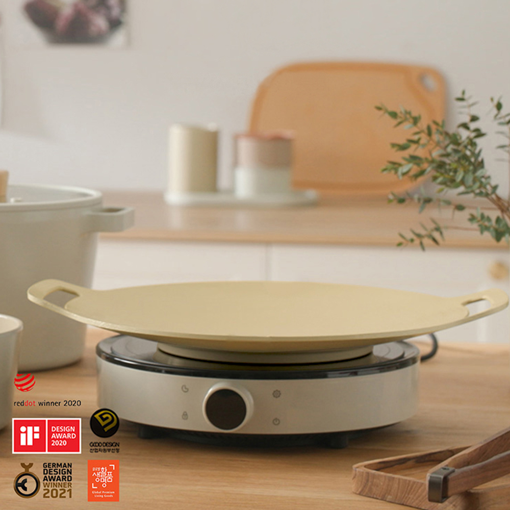 【NEOFLAM】FIKA系列鑄造燒烤盤組(三色任選 IH、電磁爐可用/不挑爐具)