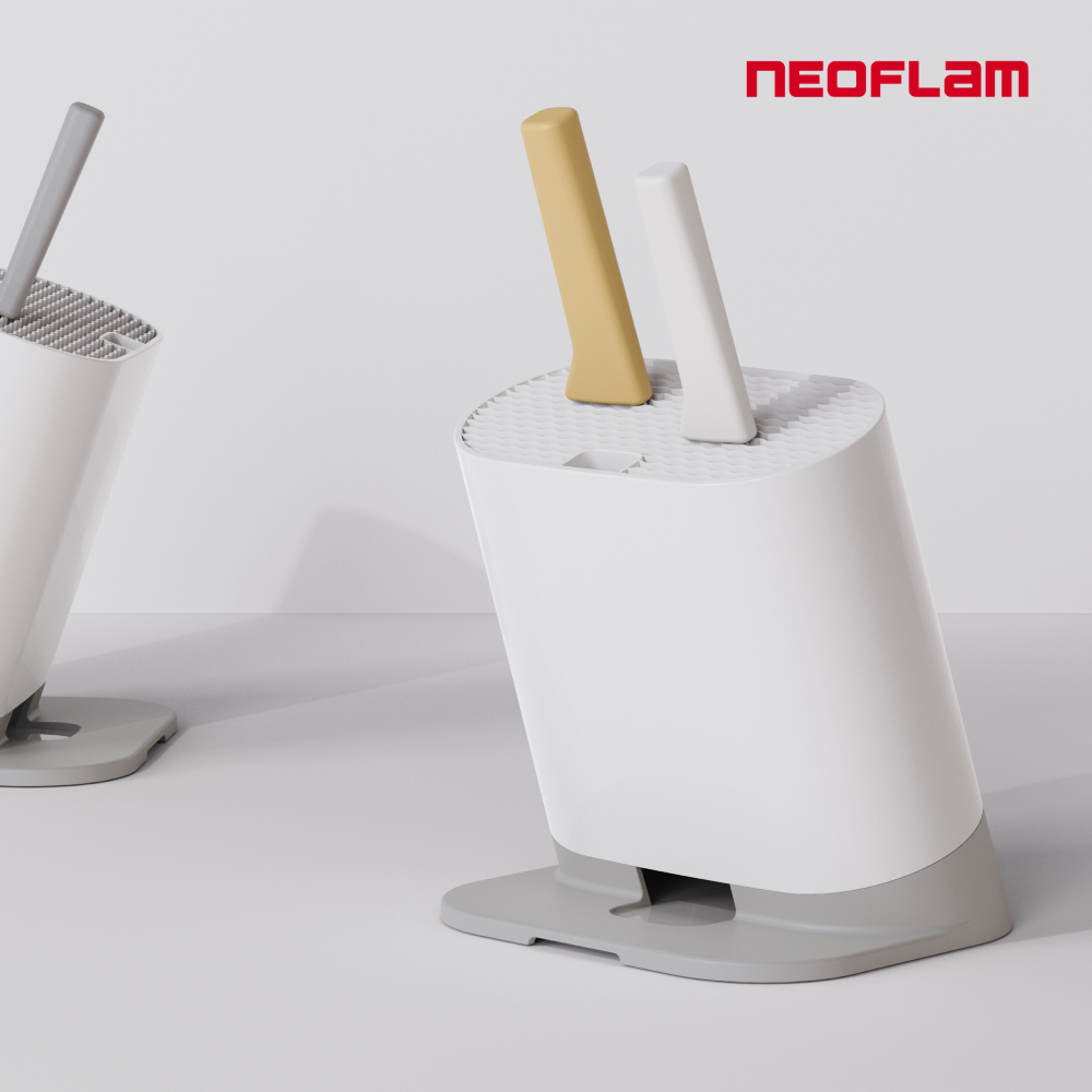 NEOFLAM CASA系列純淨陶瓷刀具組(主廚刀6吋/萬用刀5吋/水果刀3.5吋/刀架)