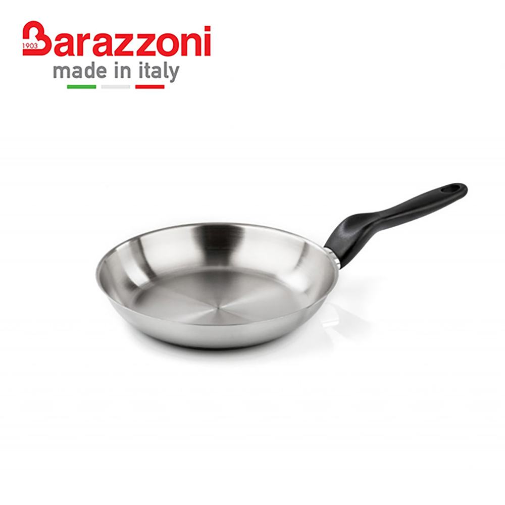 【Barazzoni】巴拉佐尼 無氧系列 32cm 不鏽鋼 平底鍋 278109028